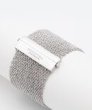 Bracciale EXTRA DRY 4 CM in Argento 925 Rodiato