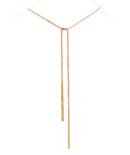 Collana TWIST in Argento 925 bagno oro Giallo 18Kt. Tessuto: Seta Rosa
