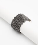 Anello MESH in Argento 925 bagno Rutenio
