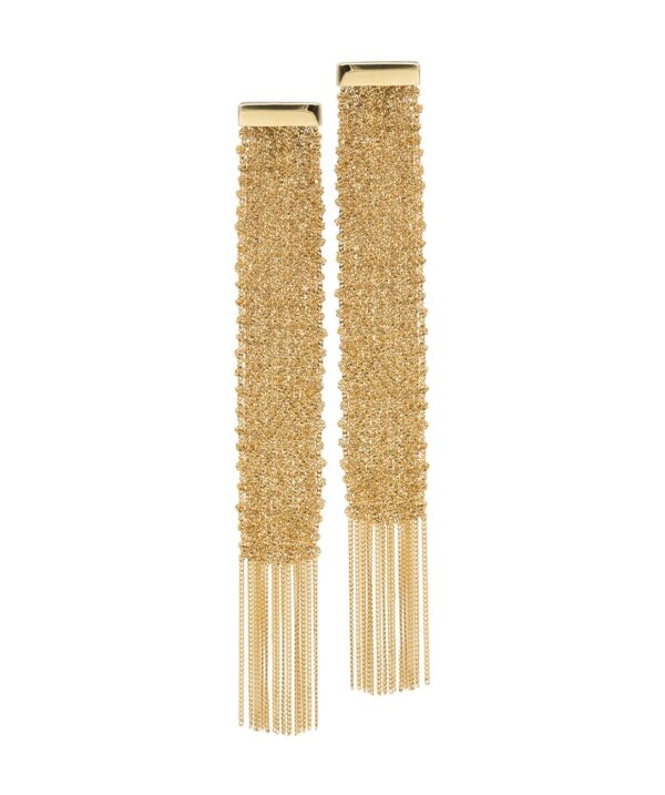 Orecchini FLUTE in Argento 925 bagno oro Giallo 18 Kt.