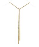 Collana TWIST in Argento 925 bagno oro Giallo 18Kt. Tessuto: Seta Marrone