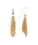 Orecchini ROMBI in Argento 925 bagno oro Giallo 18Kt.