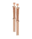 Orecchini BRUT in Argento 925 bagno oro Rosa 14Kt.