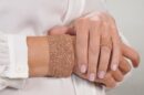 Bracciale EXTRA DRY 4 CM in Argento 925 bagno oro Rosa 14 Kt.