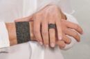 Bracciale EXTRA DRY 4 CM in Argento 925 bagno Rutenio
