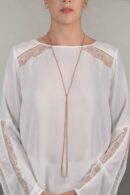 Collana MILLESIMATO in Argento 925 bagno oro Rosa 14Kt.