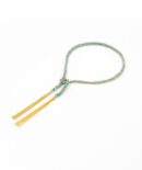 Bracciale TWIST in Argento 925 bagno oro Giallo 18Kt. Tessuto: Seta Turchese