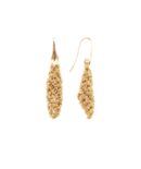 Orecchini ROMBI C. in Argento 925 bagno oro Giallo 18Kt.