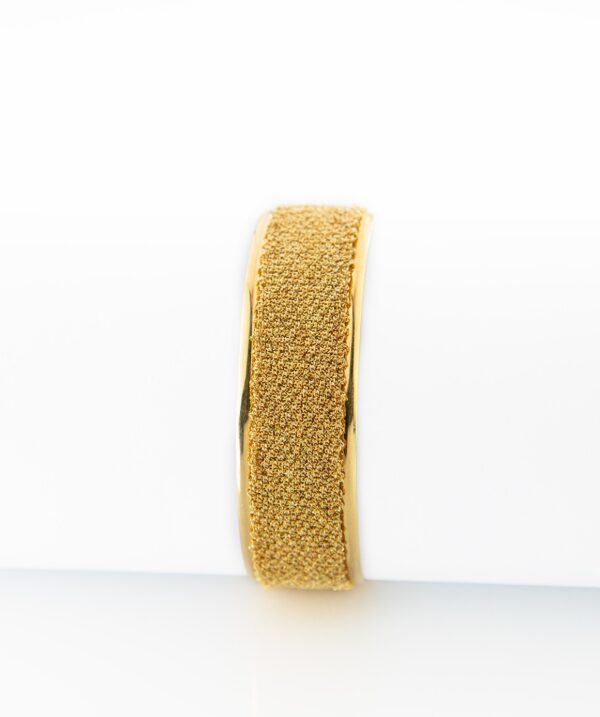 Bracciale SCHIAVA 2CM in Argento 925 bagno oro Giallo 18 Kt.